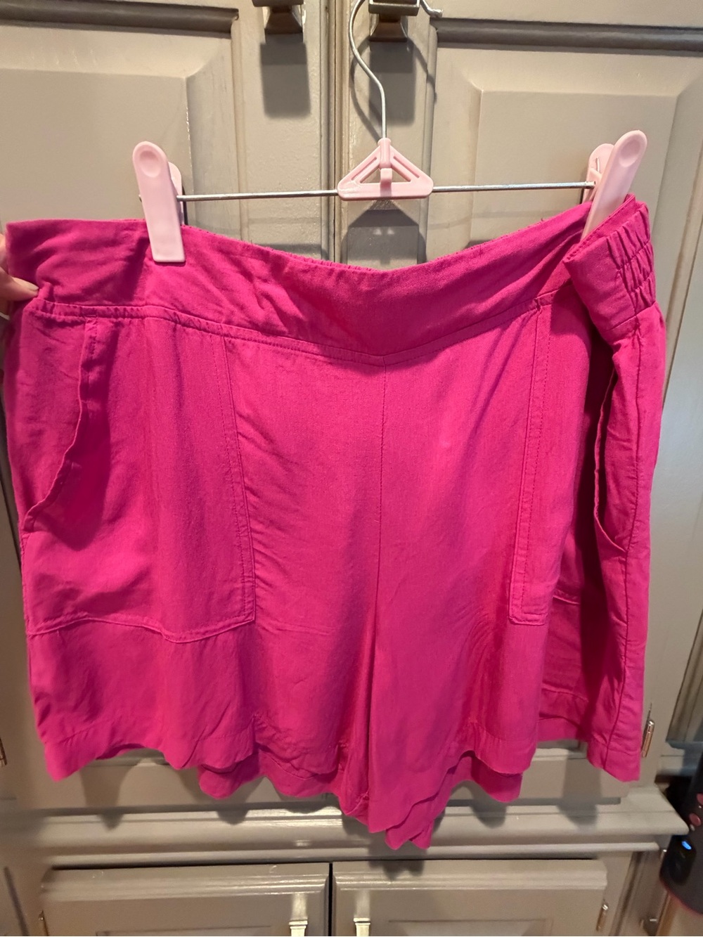 Wildfox Hot Pink High Waist Pull-On Shorts
